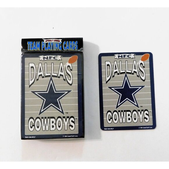 Dallas Cowboys 1994 NFL Team Playing Cards Plastic Coated Officially Licensed - Picture 3 of 6